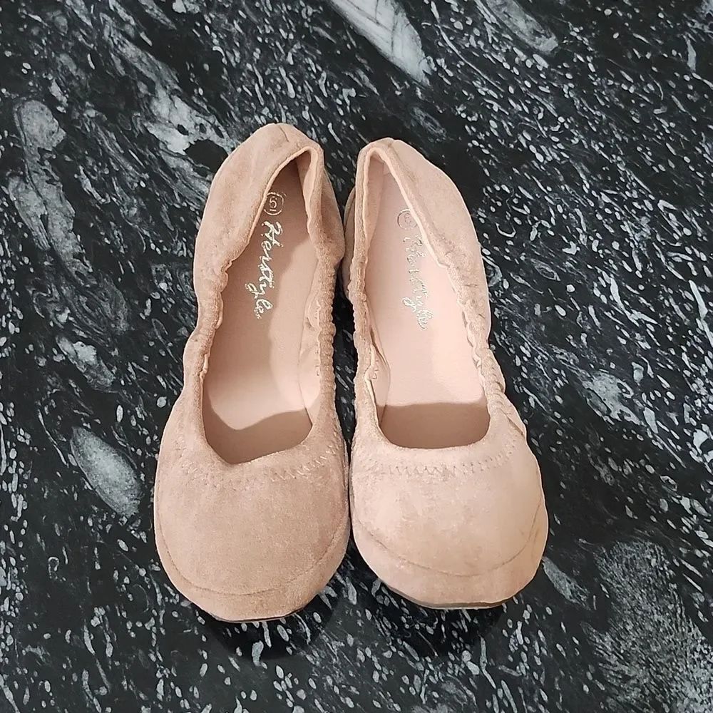 BRAND NEW HERSTYLE WOMEN'S BALLET FLATS SOFT ROUND TOE COMFORTABLE FLAT SHOES - Picture 3 of 14